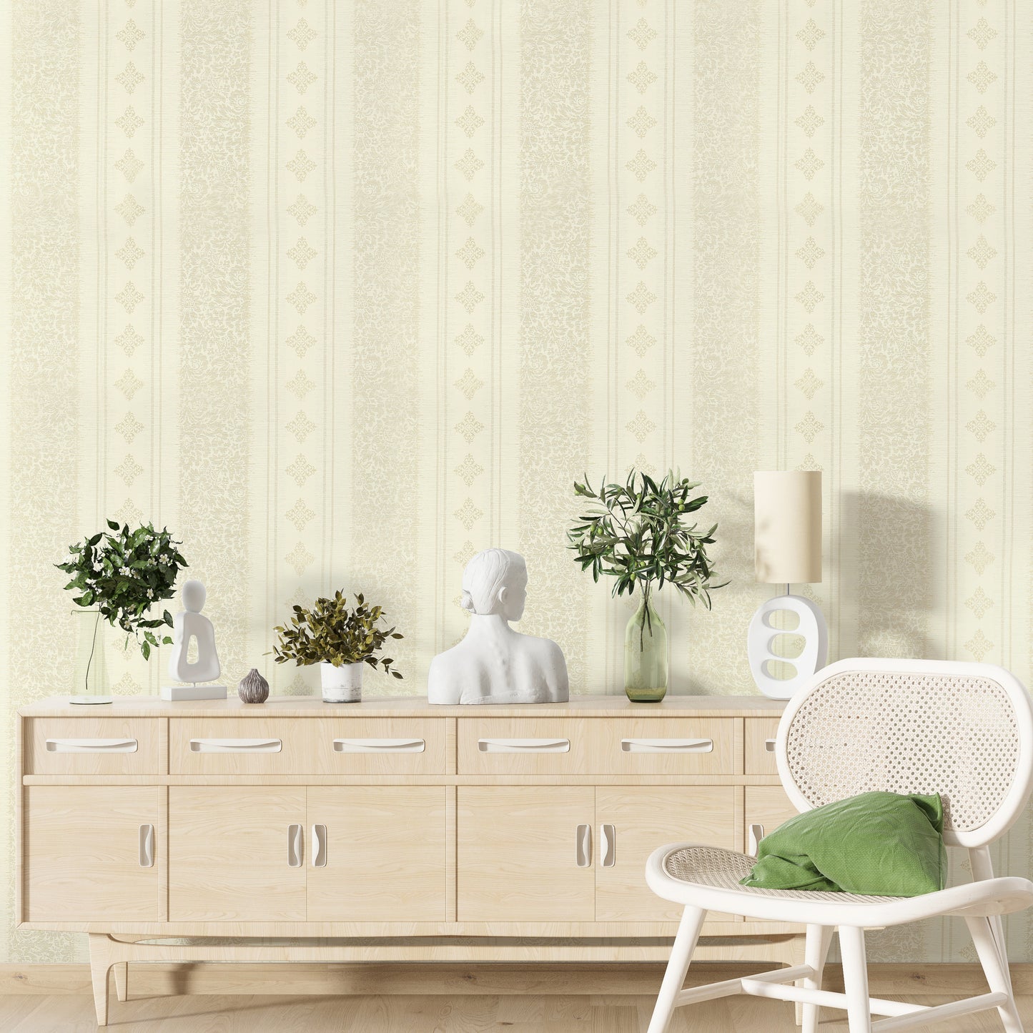 Lyndhurst Grey Baroque Design Wallpaper 331903