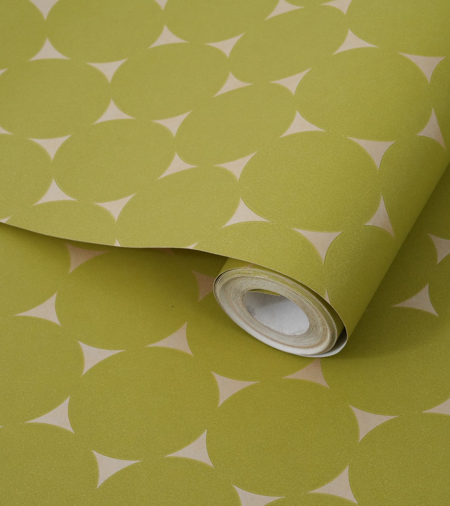 Gracia Moss Green Oval Mod Wallpaper 301250