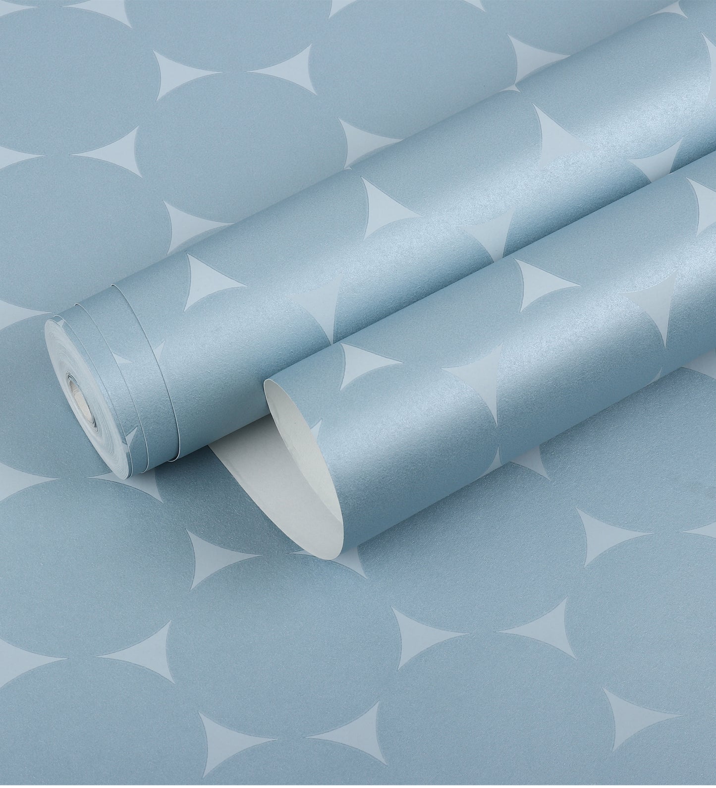 Gracia Sly Blue Oval Mod Wallpaper 301254