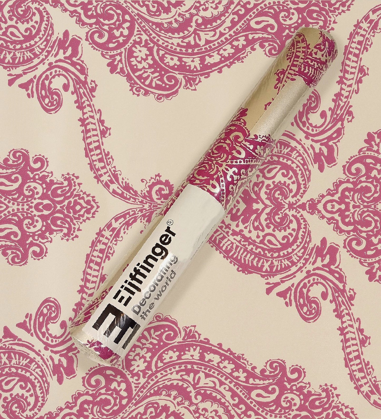 Gracia Pink Damask Design Floral Wallpaper 301261