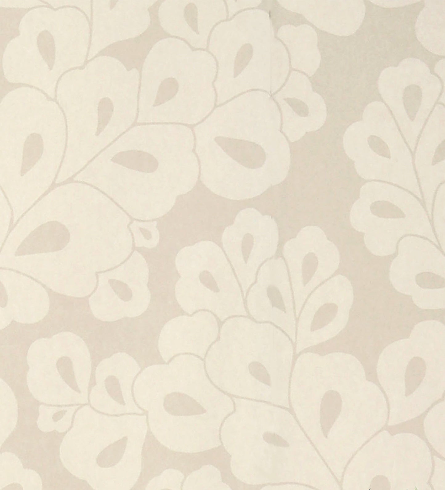 Belle de jour Beige & Off White Leaf Design Floral Wallpaper 301431