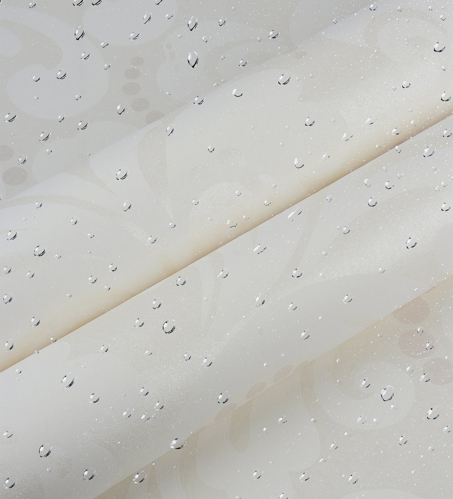 Zircon Off White Pearly Floral Wallpaper 317020