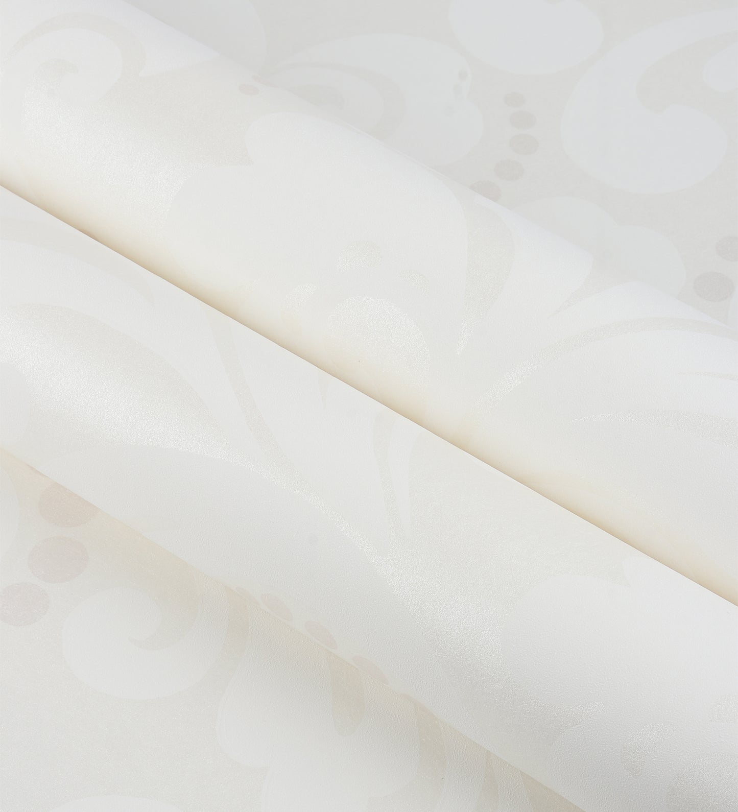 Zircon Off White Pearly Floral Wallpaper 317020