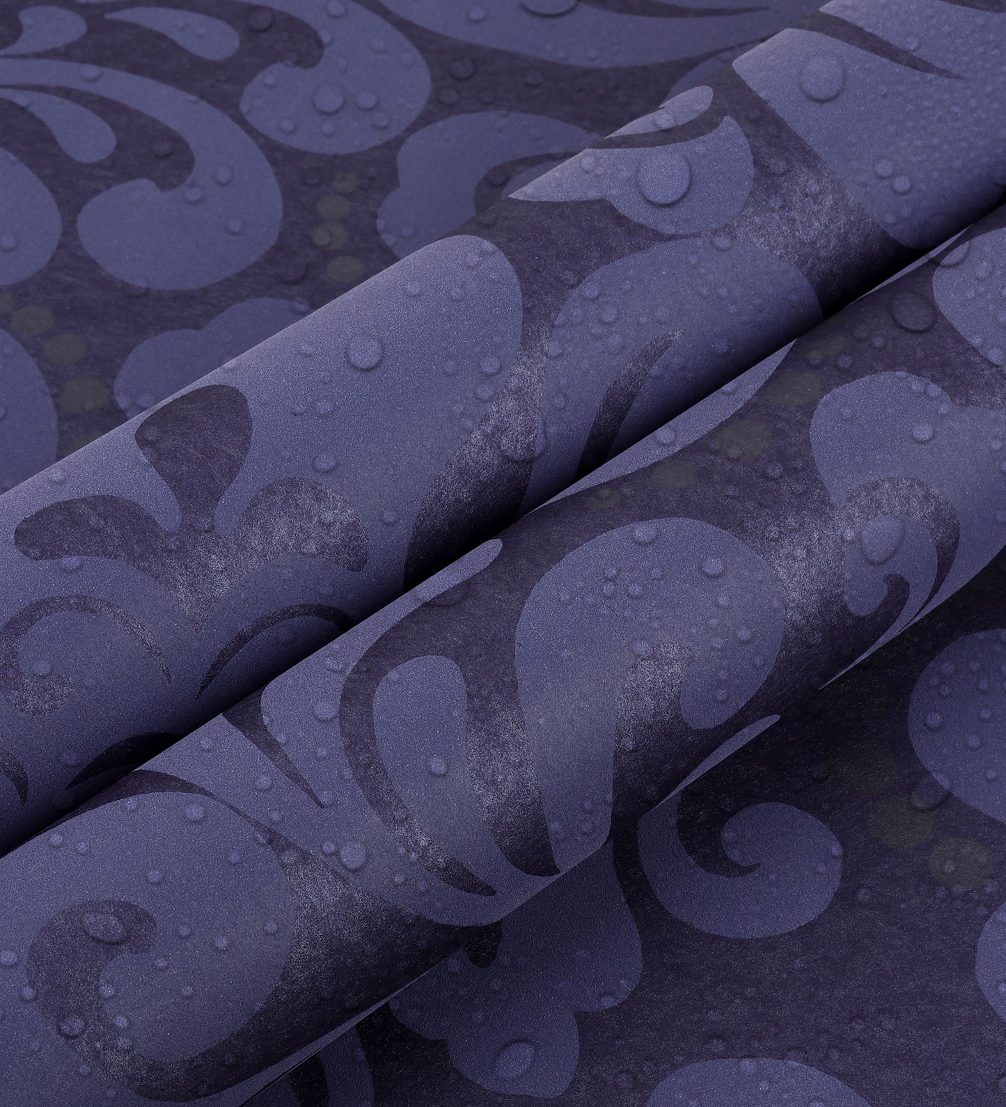 Zircon Grape Purple Pearly Floral Wallpaper 317024