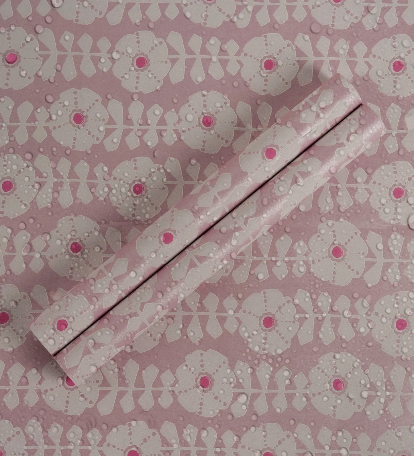 Flamenco Pink Floral Design Wallpaper 320712