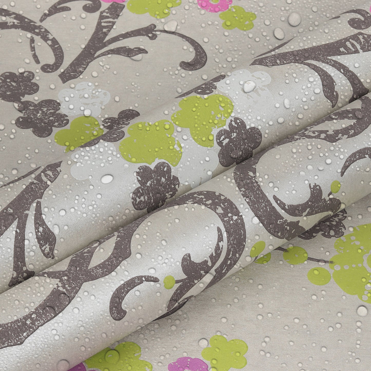 Flamenco Faded Orange Floral Design Wallpaper 320727