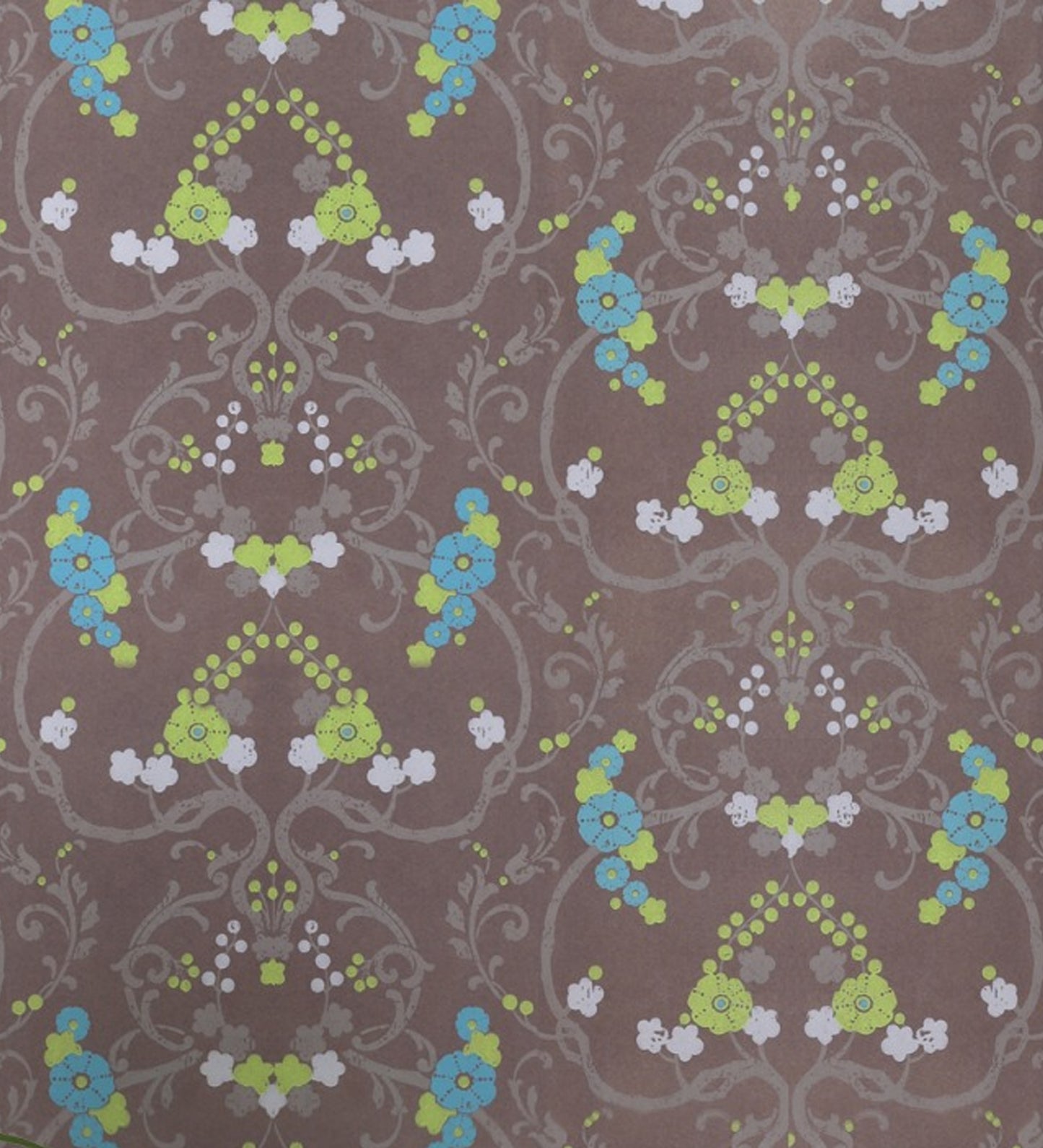 Flamenco Brown Floral Design Wallpaper 320728