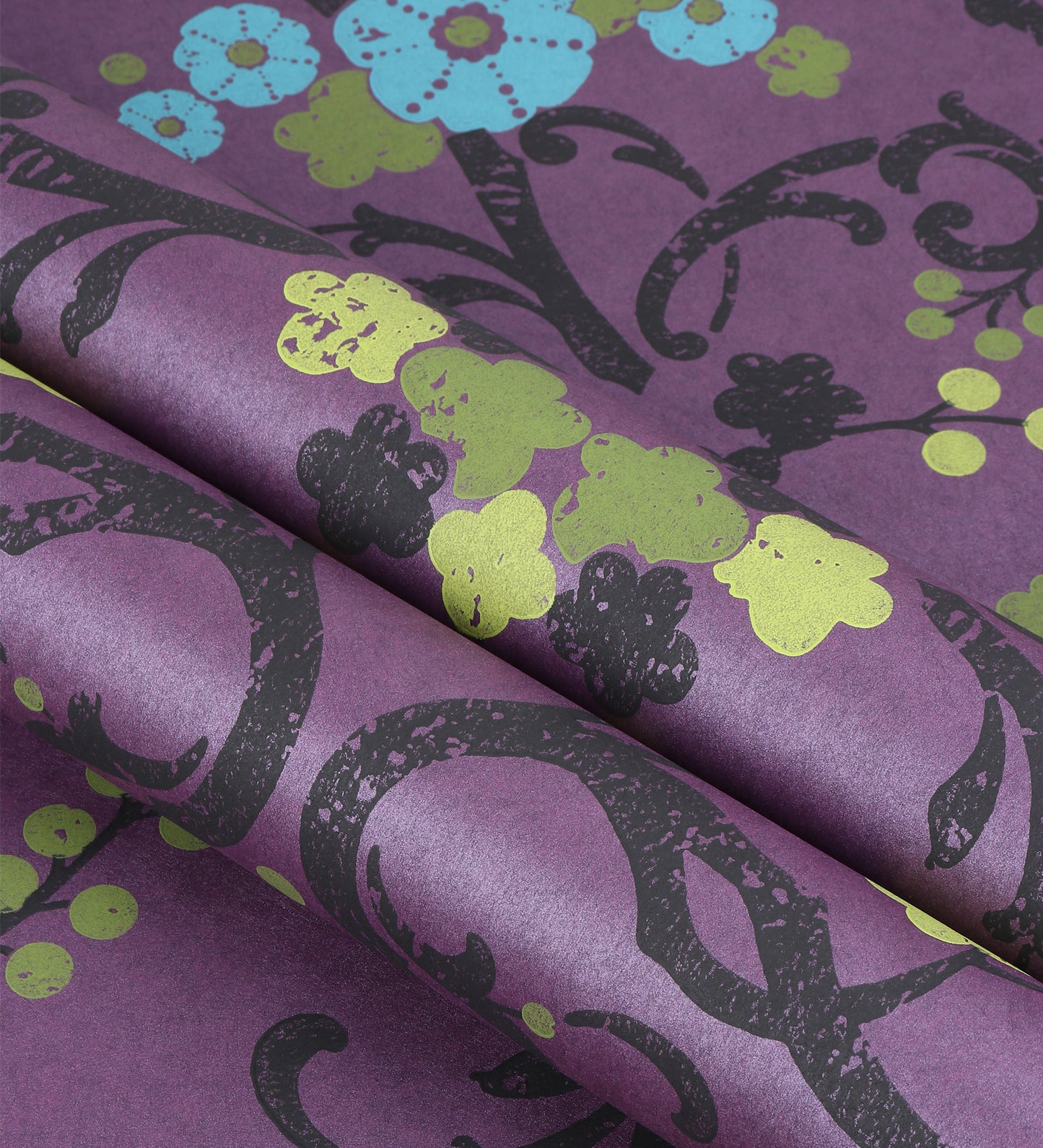 Flamenco Purple Floral Design Wallpaper 320729