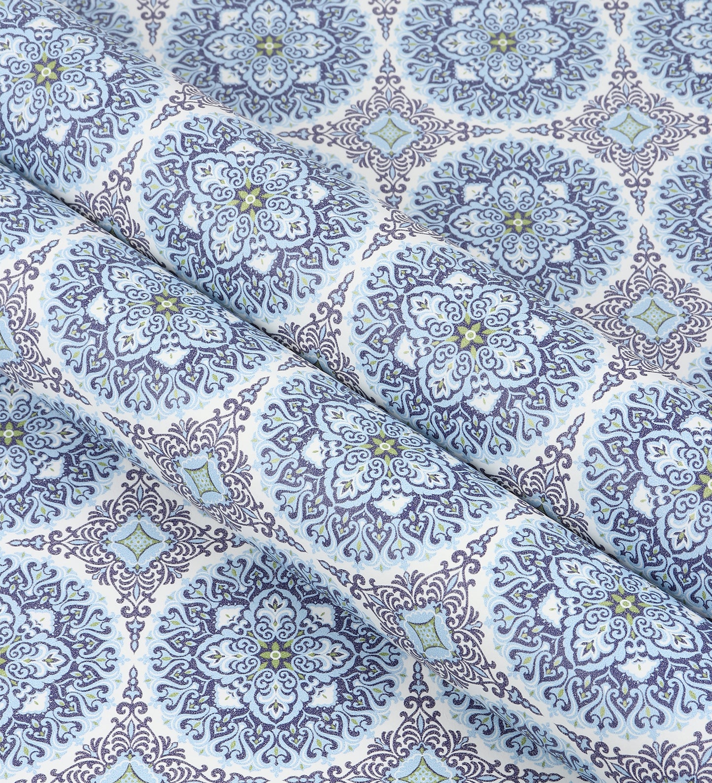 Flamenco Blue Circular Design Wallpaper 320735