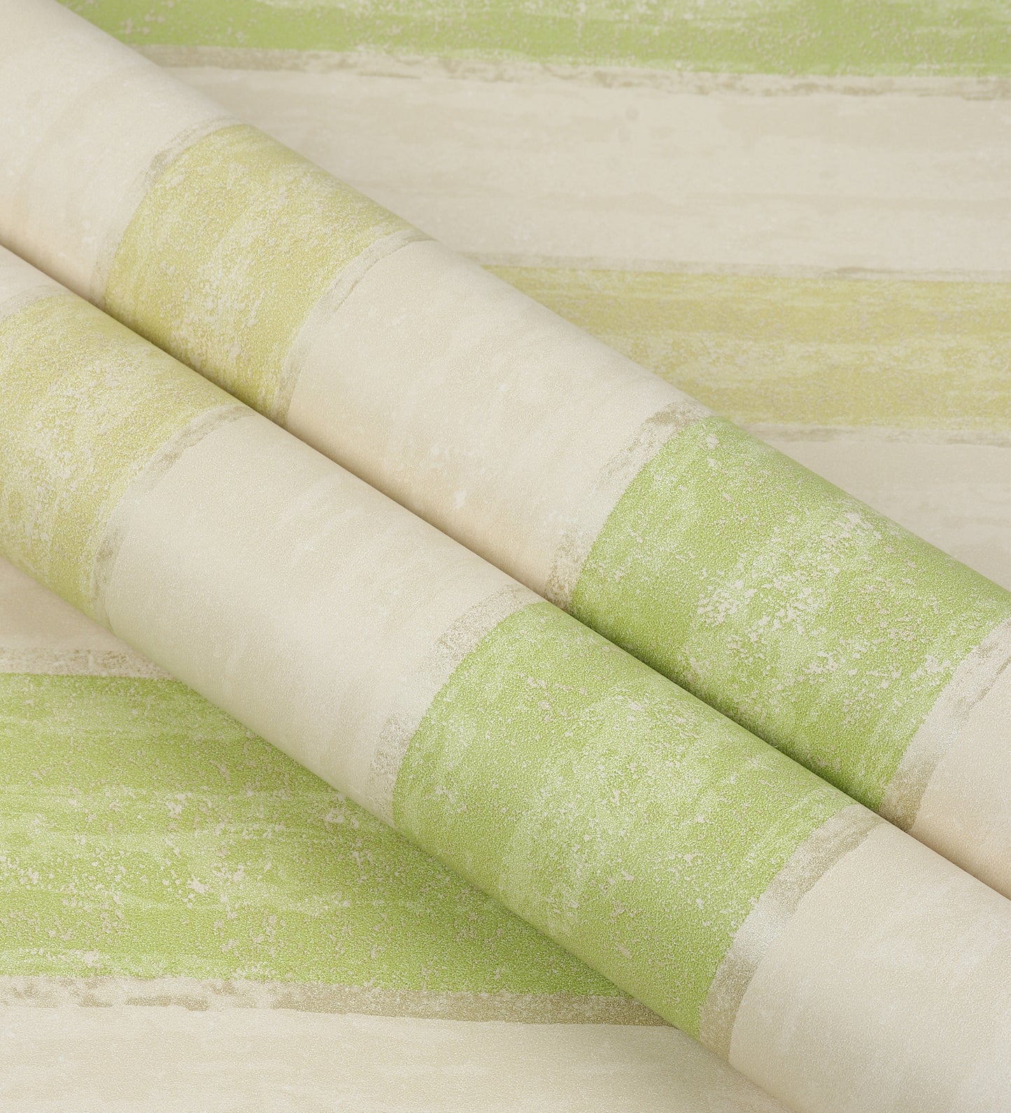 Flamenco Leafy Green Striped Design Wallpaper 320753