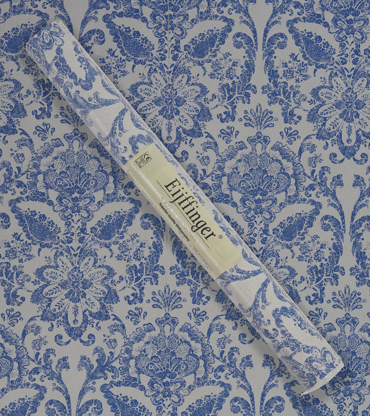 American Classic Azure Blue Baroque Wallpaper 330805