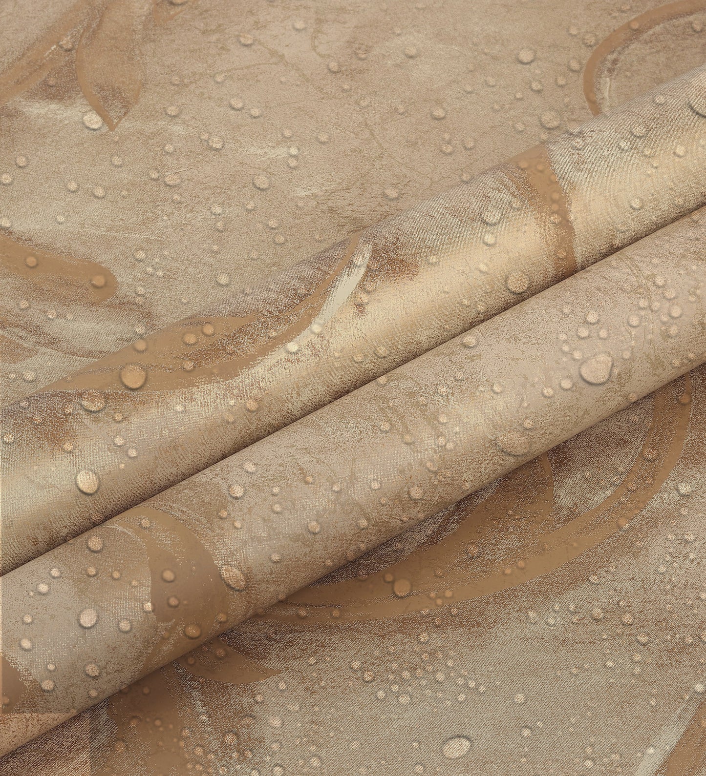 American Classic Jagged Gold Floral Swirls Wallpaper 330866
