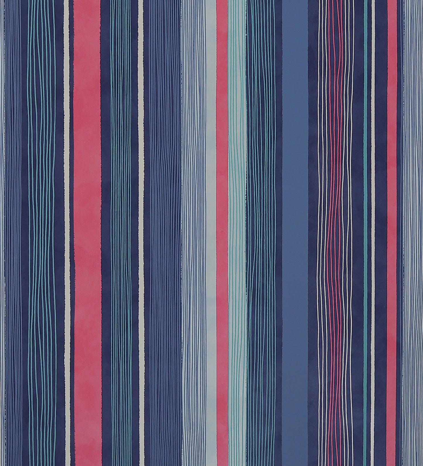 Raval Blue, Pink & White Striped Design Wallpaper 341512