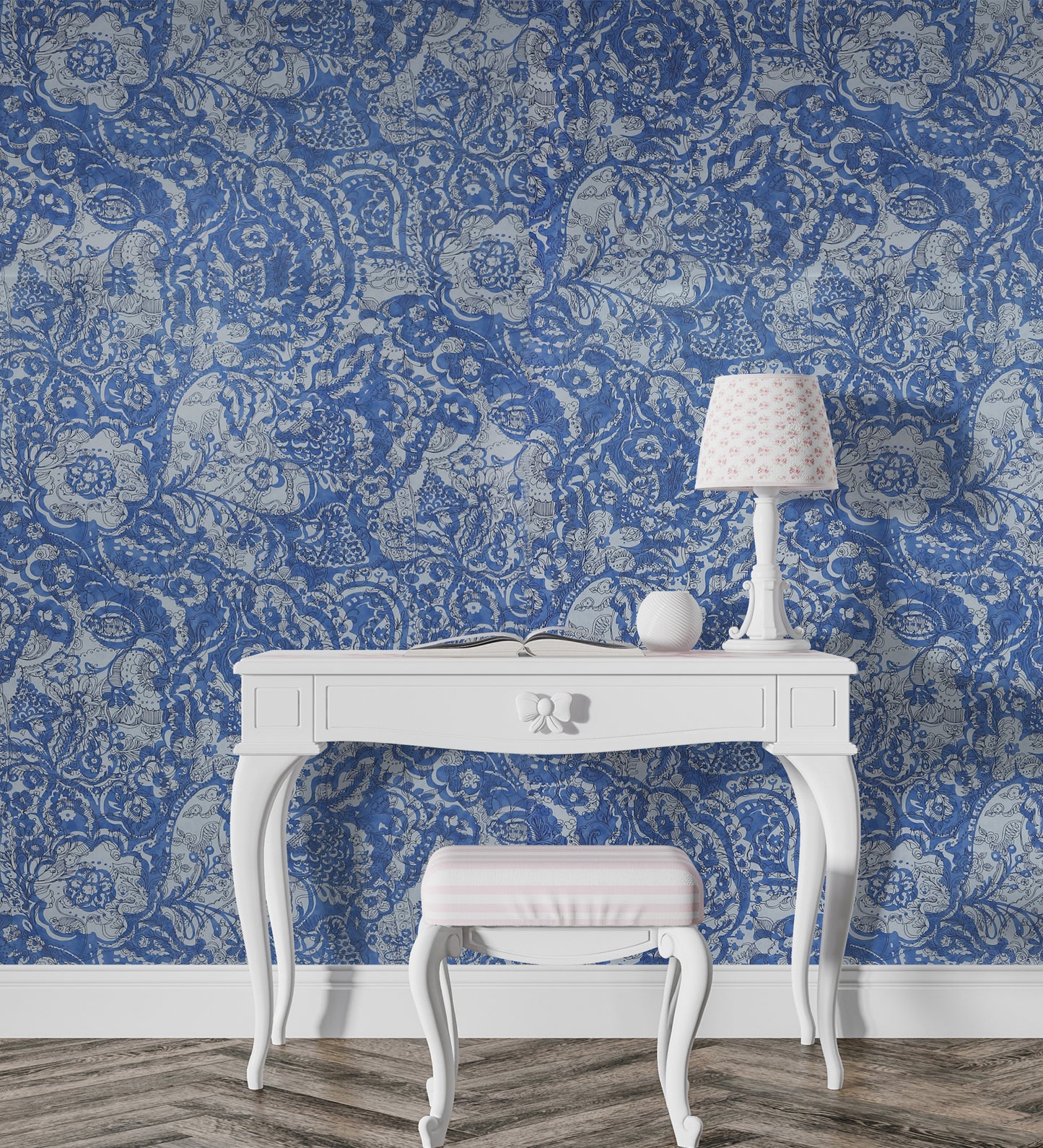 Raval Violet Floral Design Wallpaper 341523