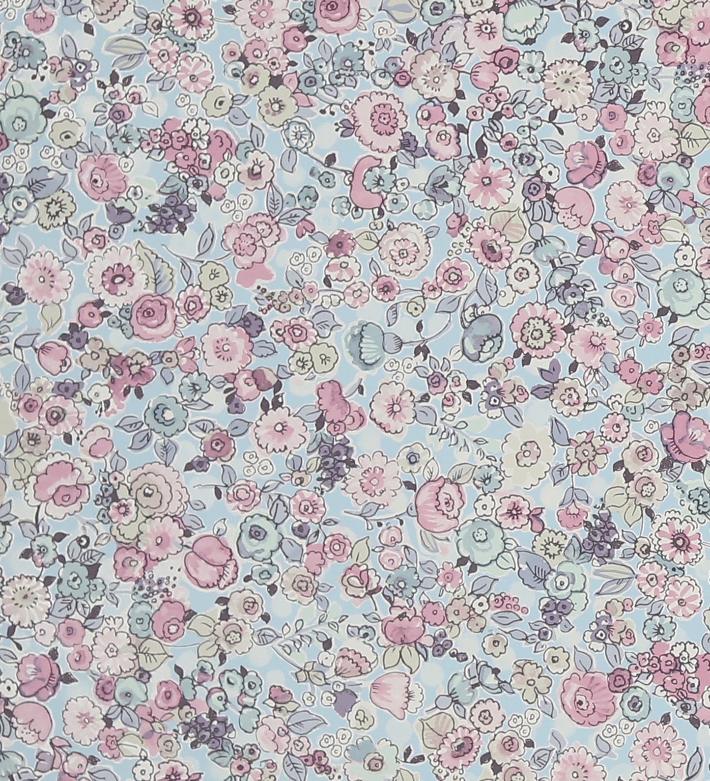 Raval Light Red, Light Yellow &Sky Blue Floral Design Wallpaper 341533