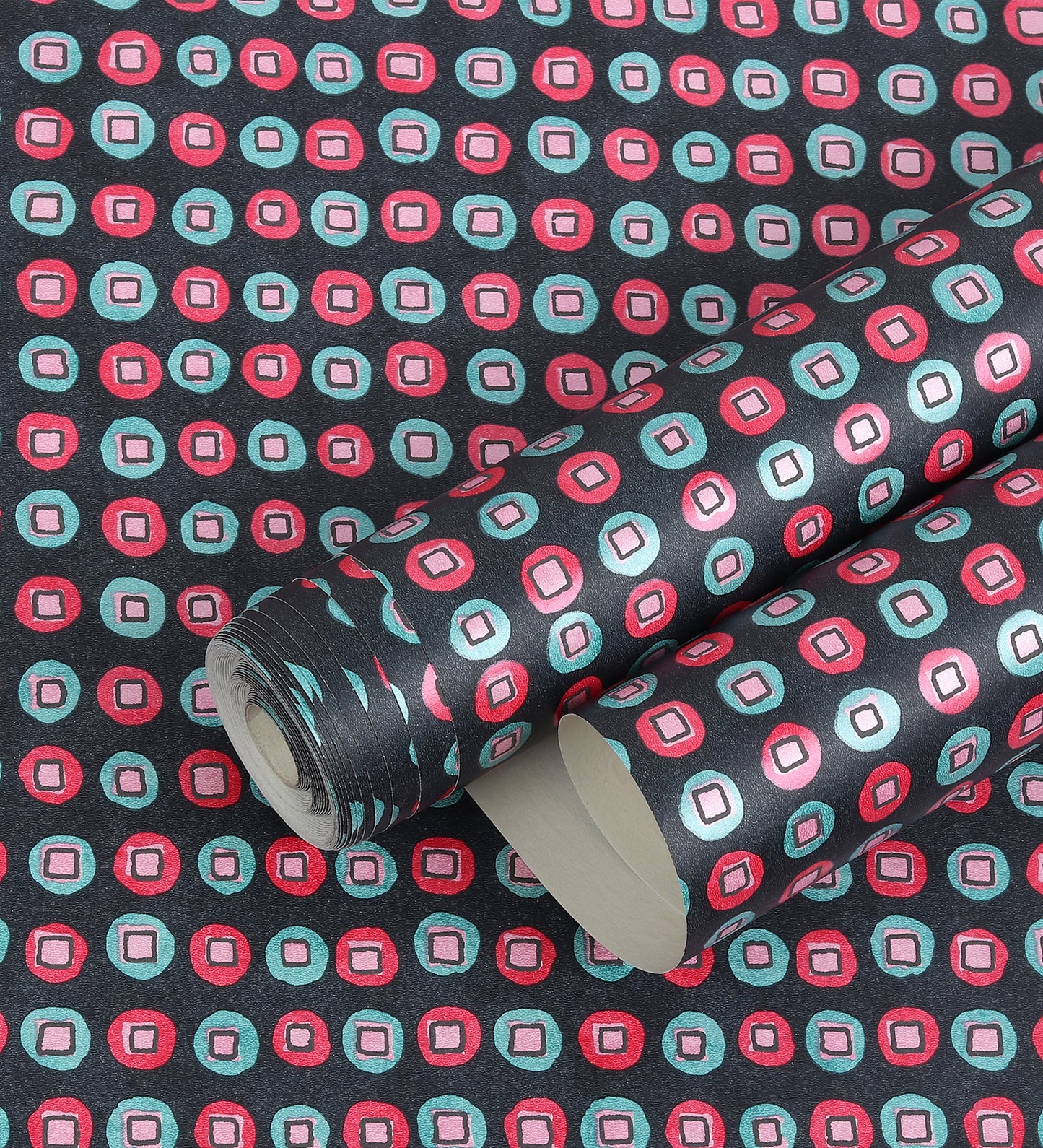 Raval Cherry Red Classic Dotted Circle Design Wallpaper 341540