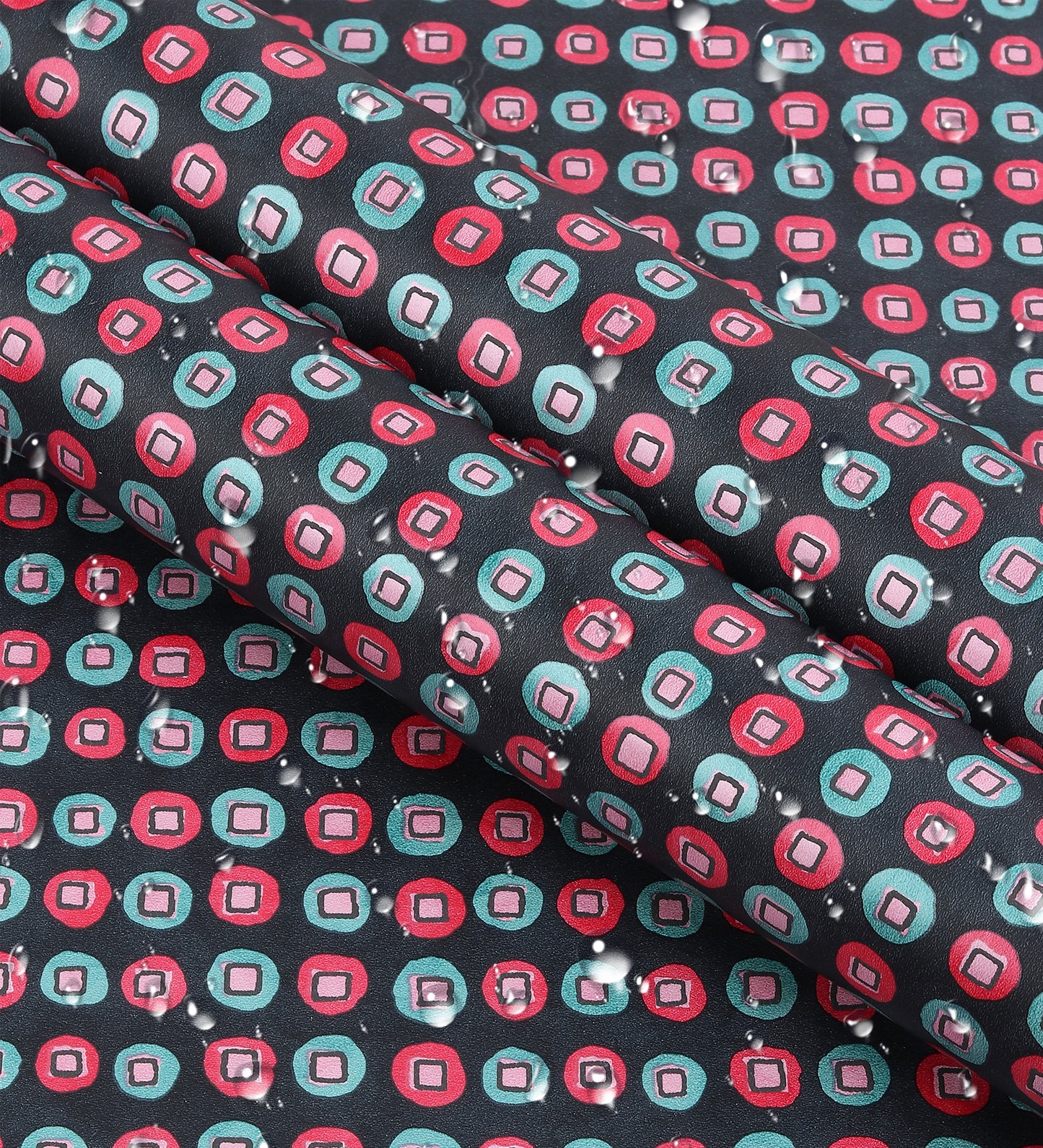 Raval Cherry Red Classic Dotted Circle Design Wallpaper 341540