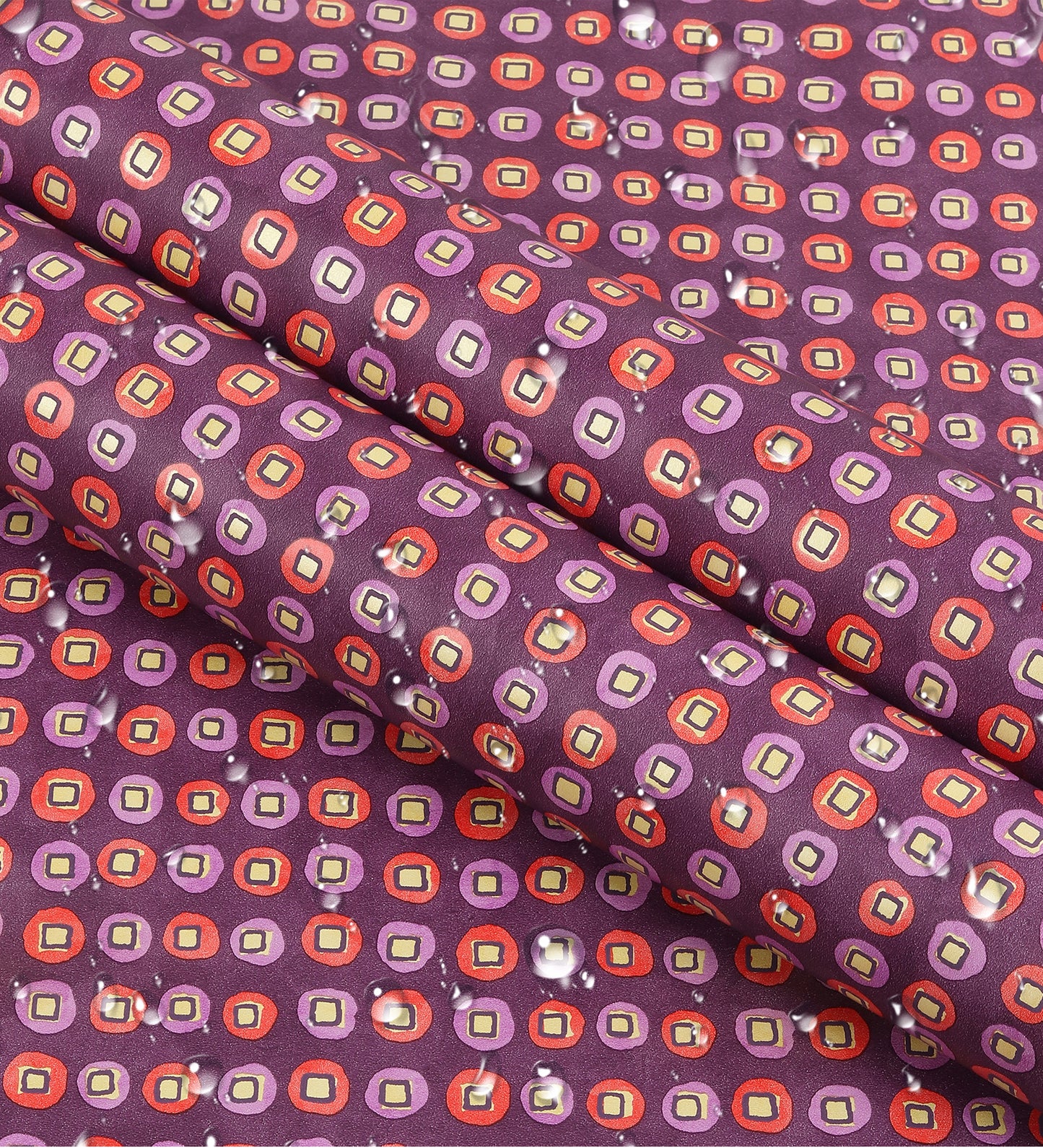 Raval Red & Purple Classic Dotted Circle Design Wallpaper 341541