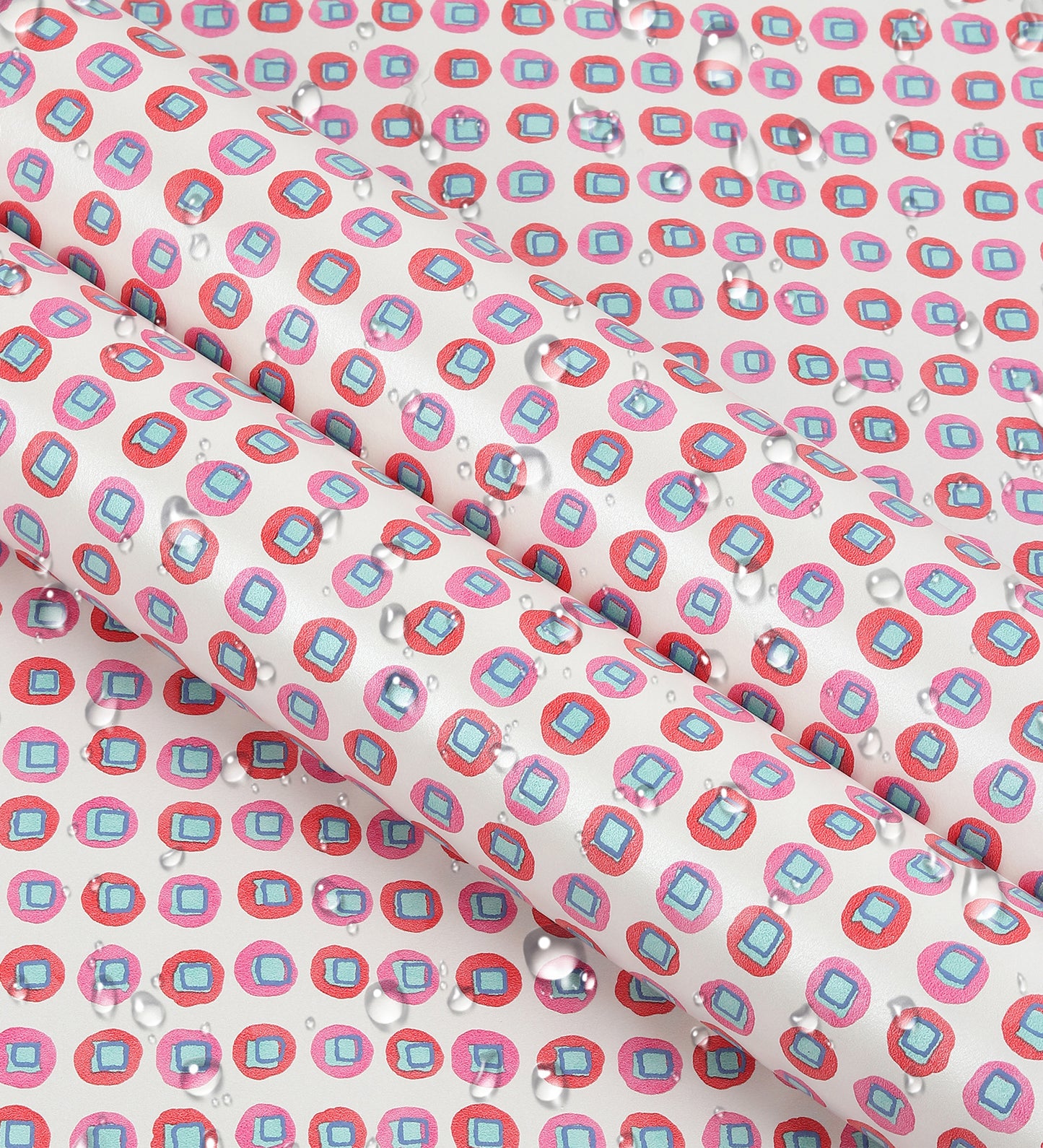 Raval Red & Pink Classic Dotted Circle Design Wallpaper 341542