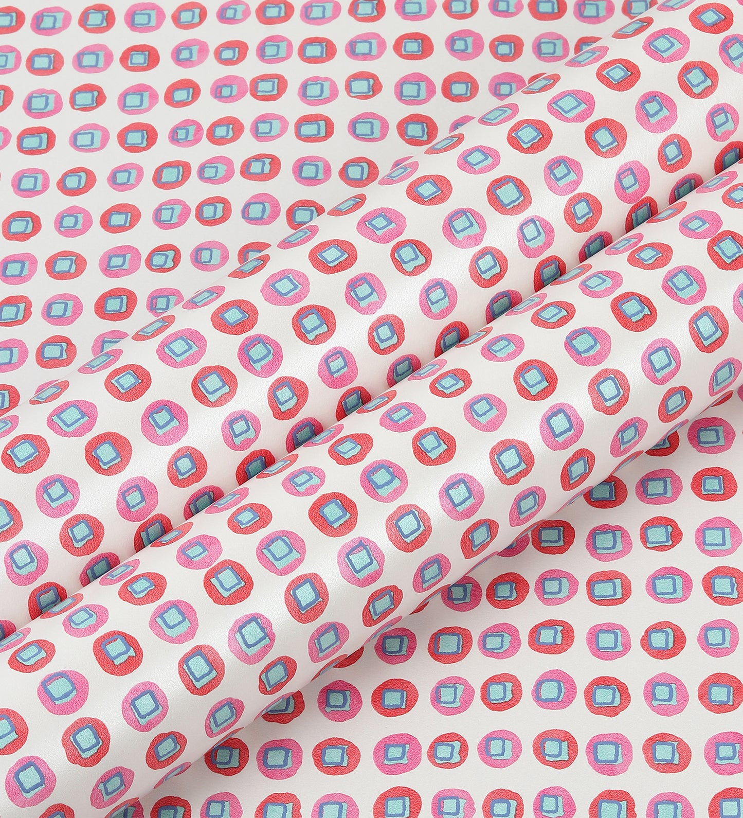Raval Red & Pink Classic Dotted Circle Design Wallpaper 341542