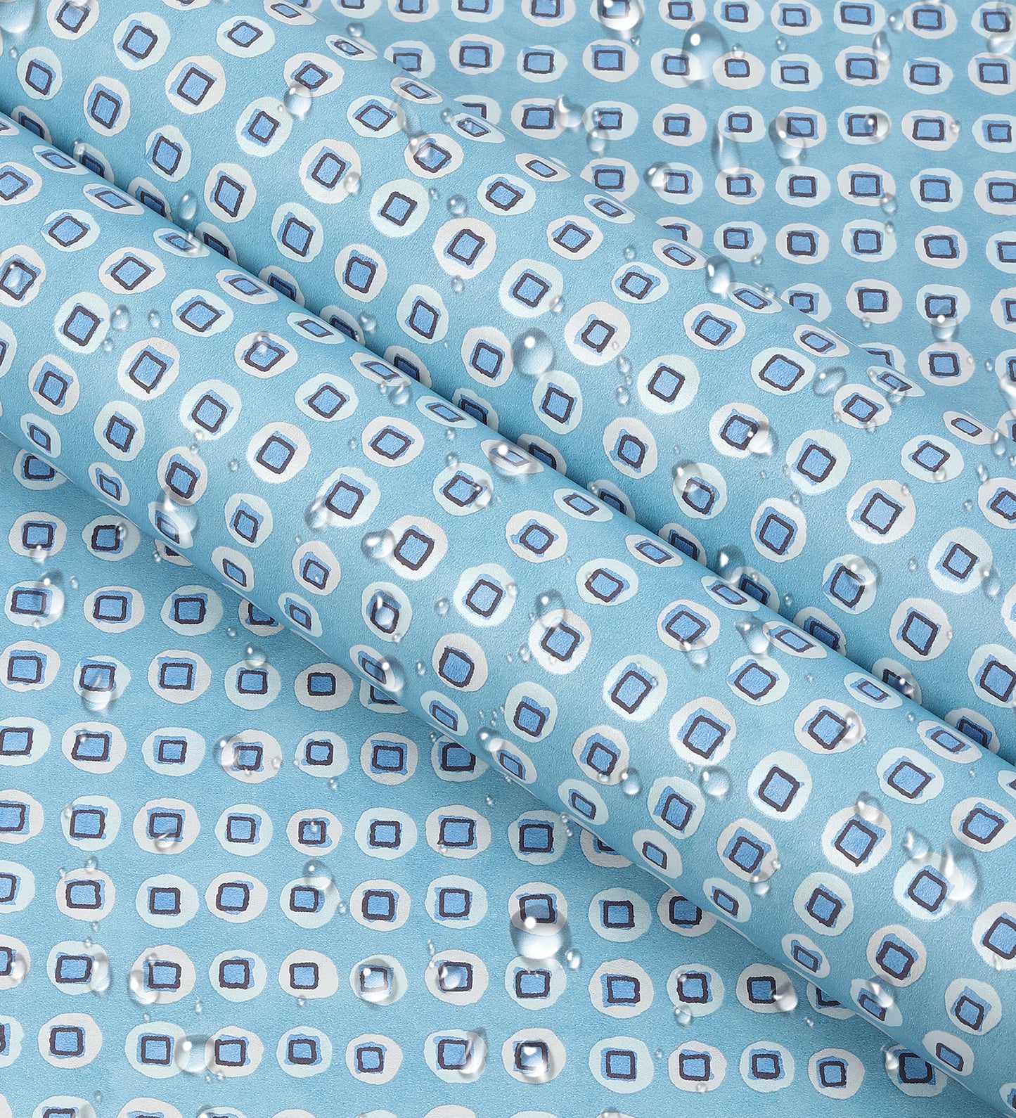 Raval Blue Classic Dotted Circle Design Wallpaper 341543