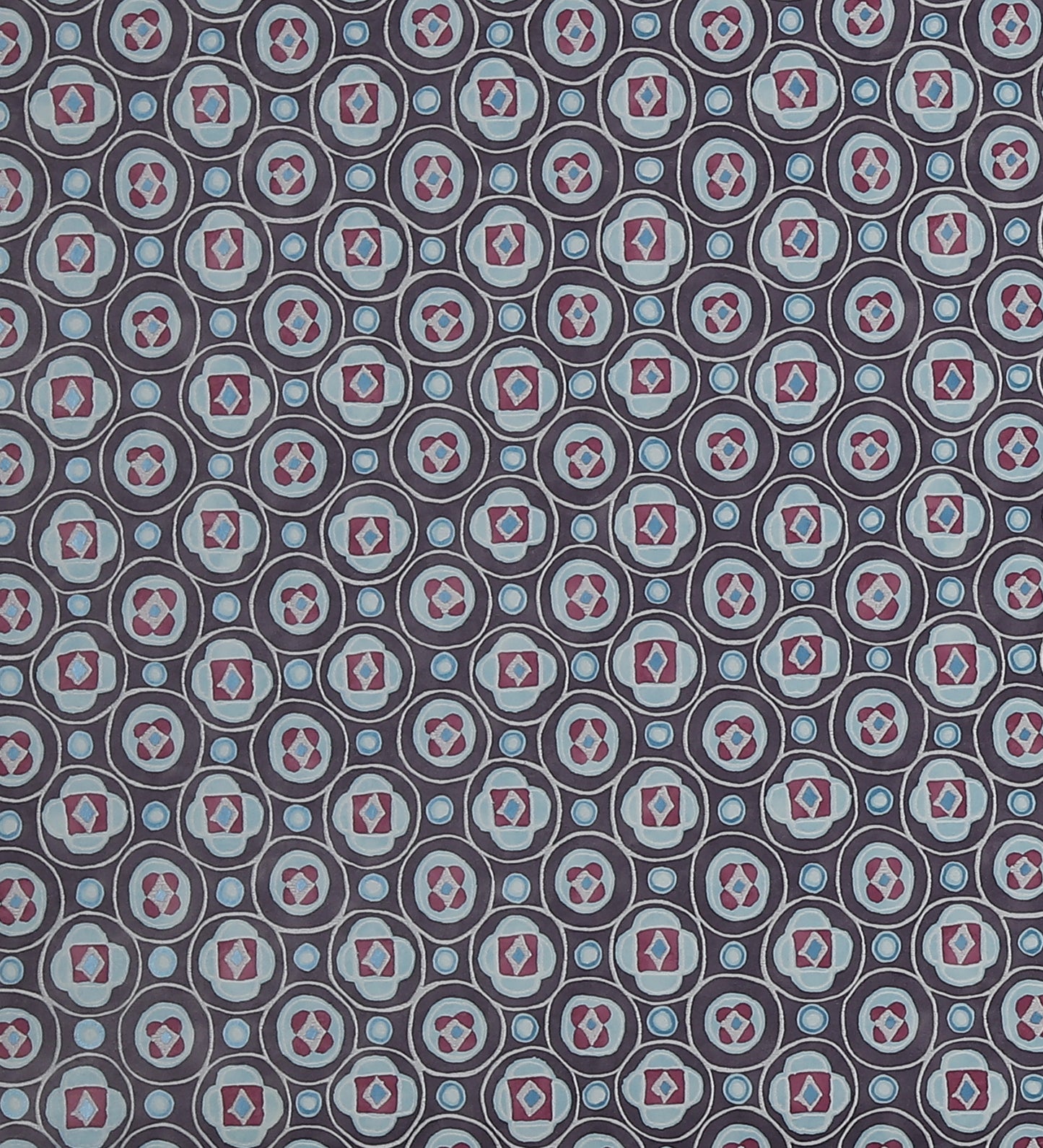 Raval Light Brown & White Classic Dotted Circle Design Wallpaper 341553