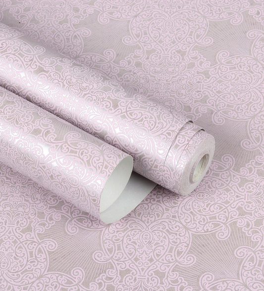 Whisper Pinkish Baroque Design  Wallpaper 352055