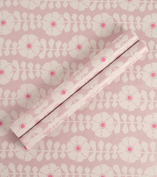 Flamenco Pink Floral Design Wallpaper 320712