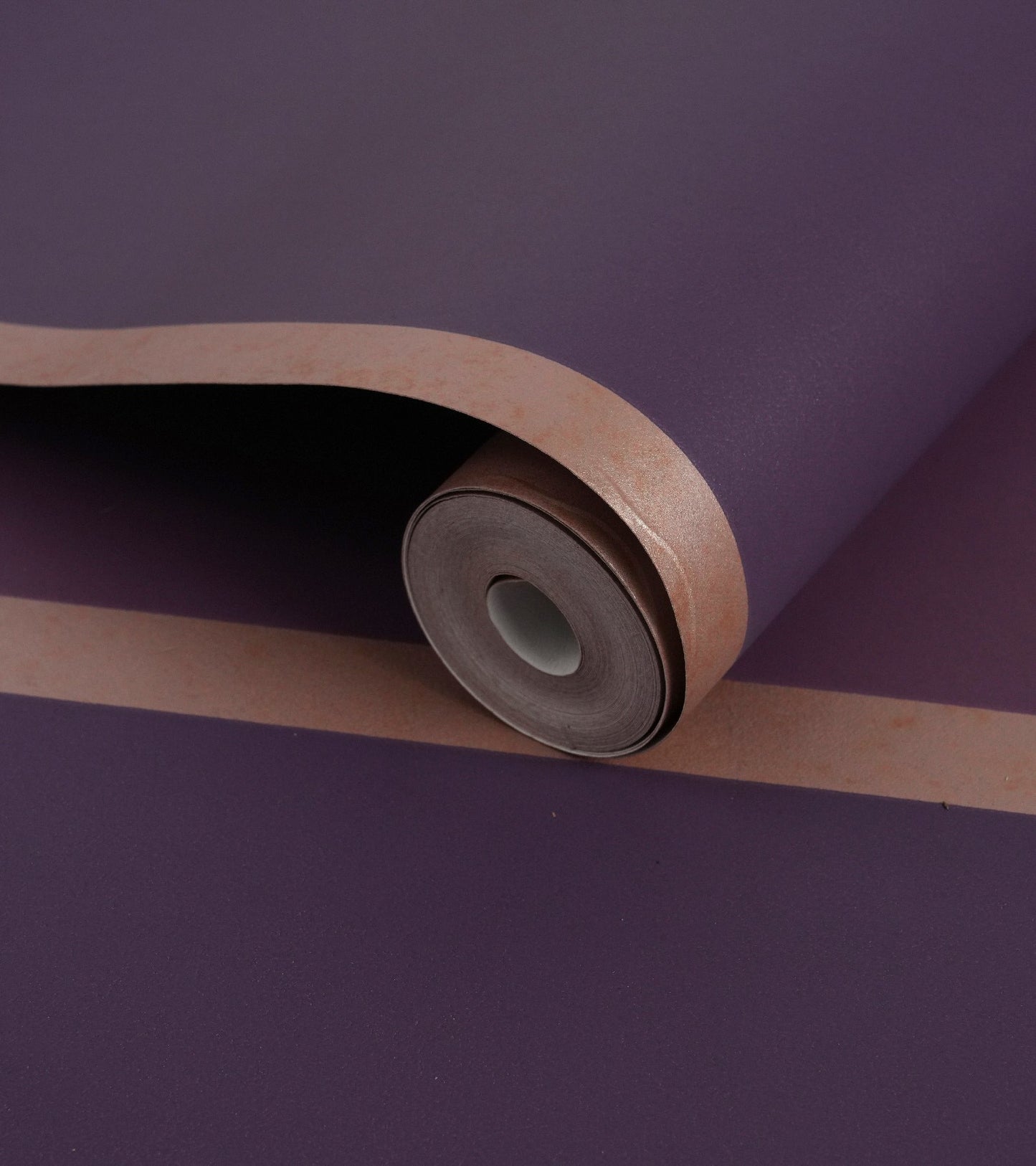 Gracia Plum and Cream Striped Wallpaper 301244