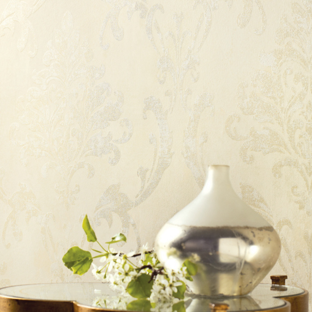 Lyndhurst Beige Baroque Motif Design Wallpaper 331908