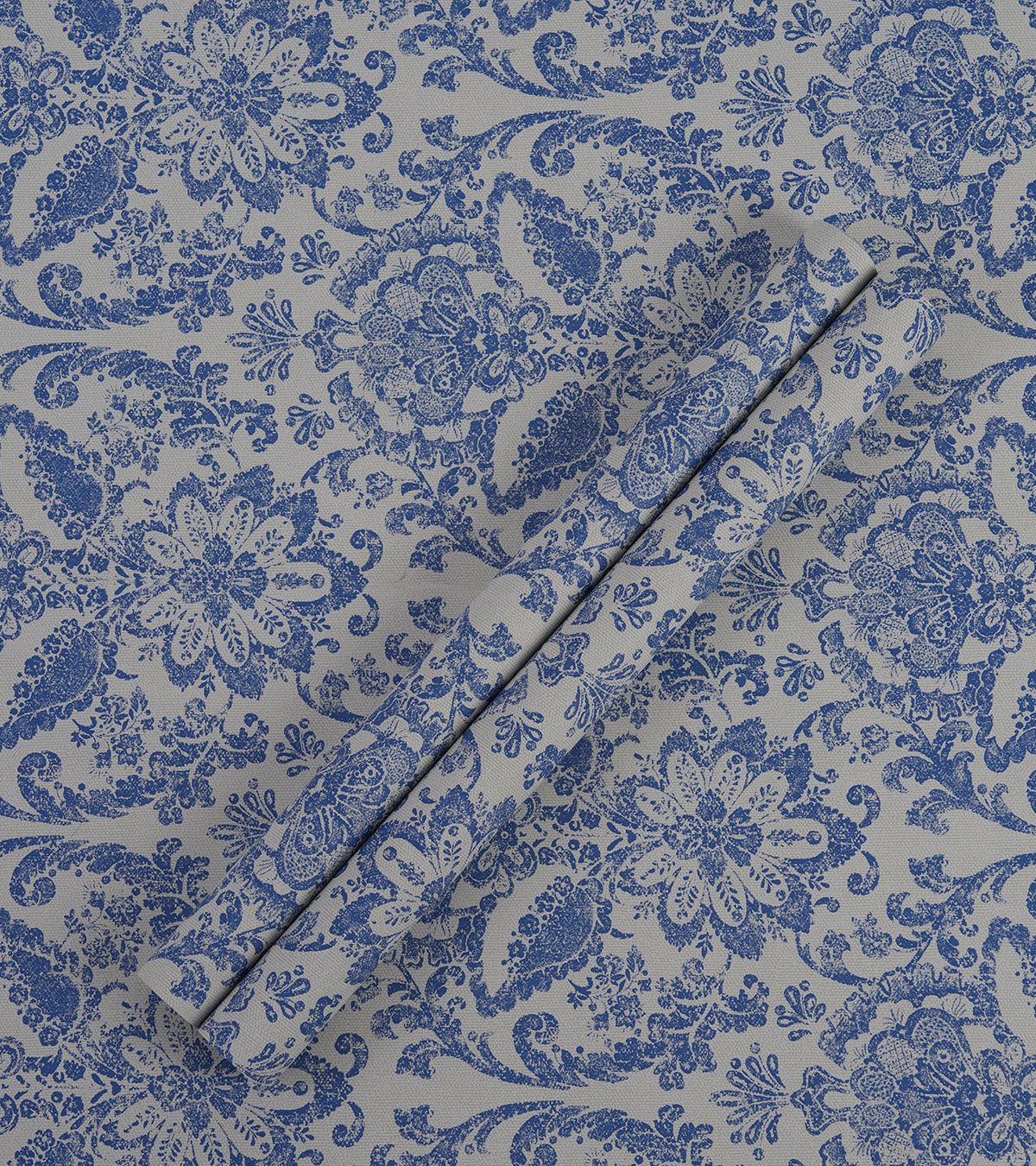 American Classic Azure Blue Baroque Wallpaper 330805