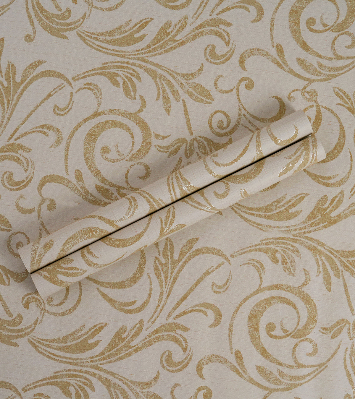 American Classic Off White Smudged Jacquard Wallpaper 330856