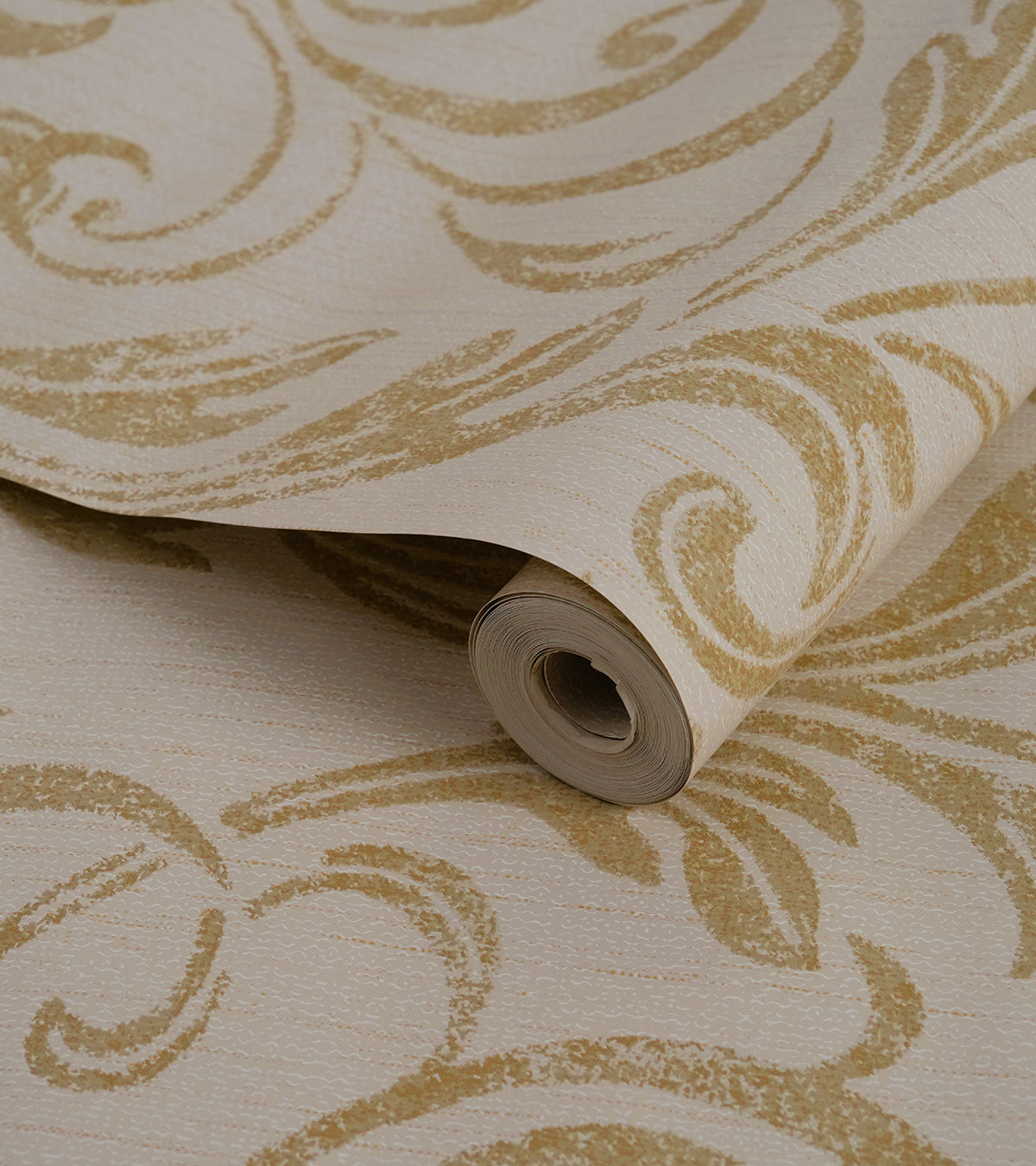 American Classic Off White Smudged Jacquard Wallpaper 330856