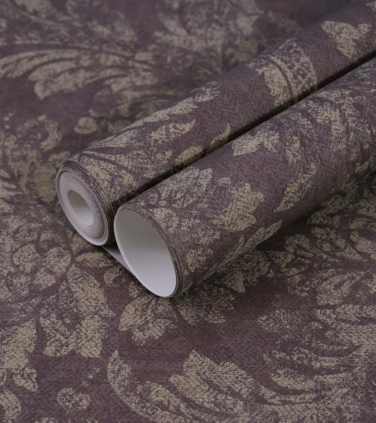 American Classic Wine Yellow Smudged Jacquard Wallpaper 330857