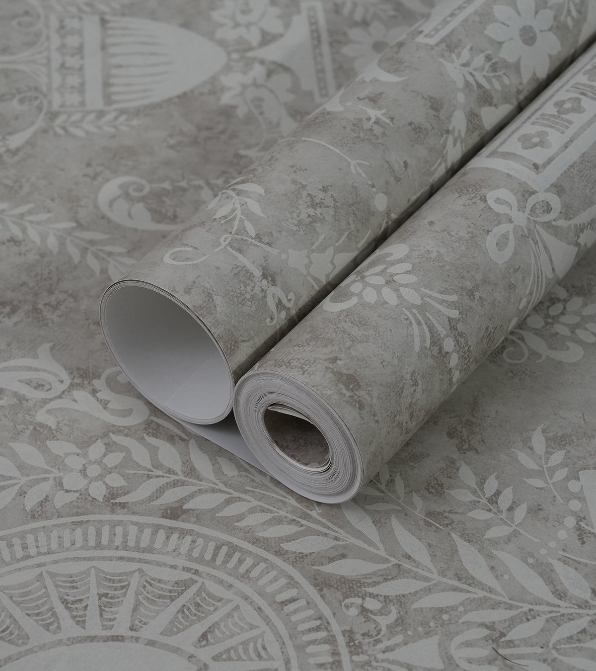 American Classic Dirt Brown Contemporary Moire Wallpaper 330846