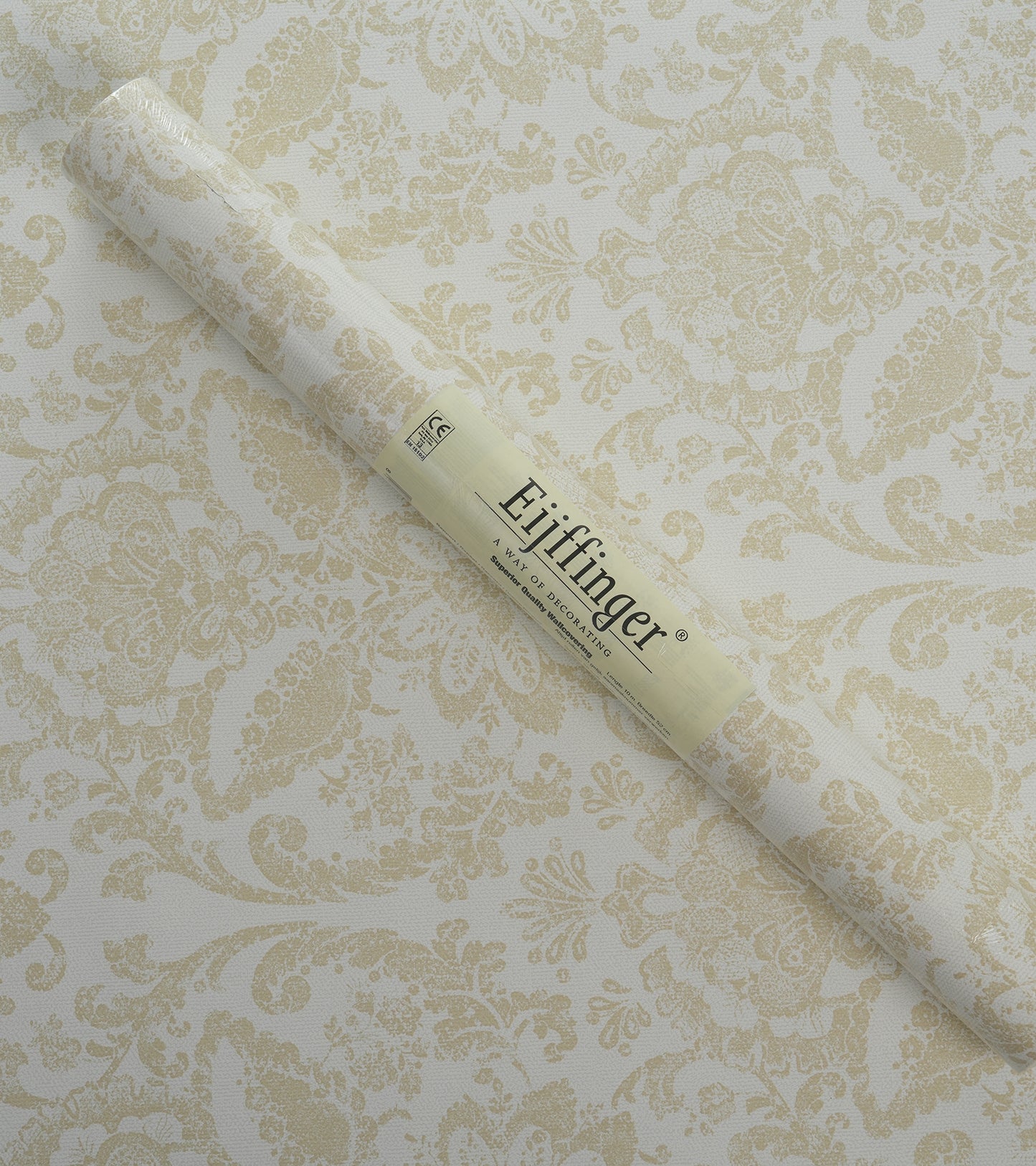 American Classic Beige Baroque Wallpaper 330802