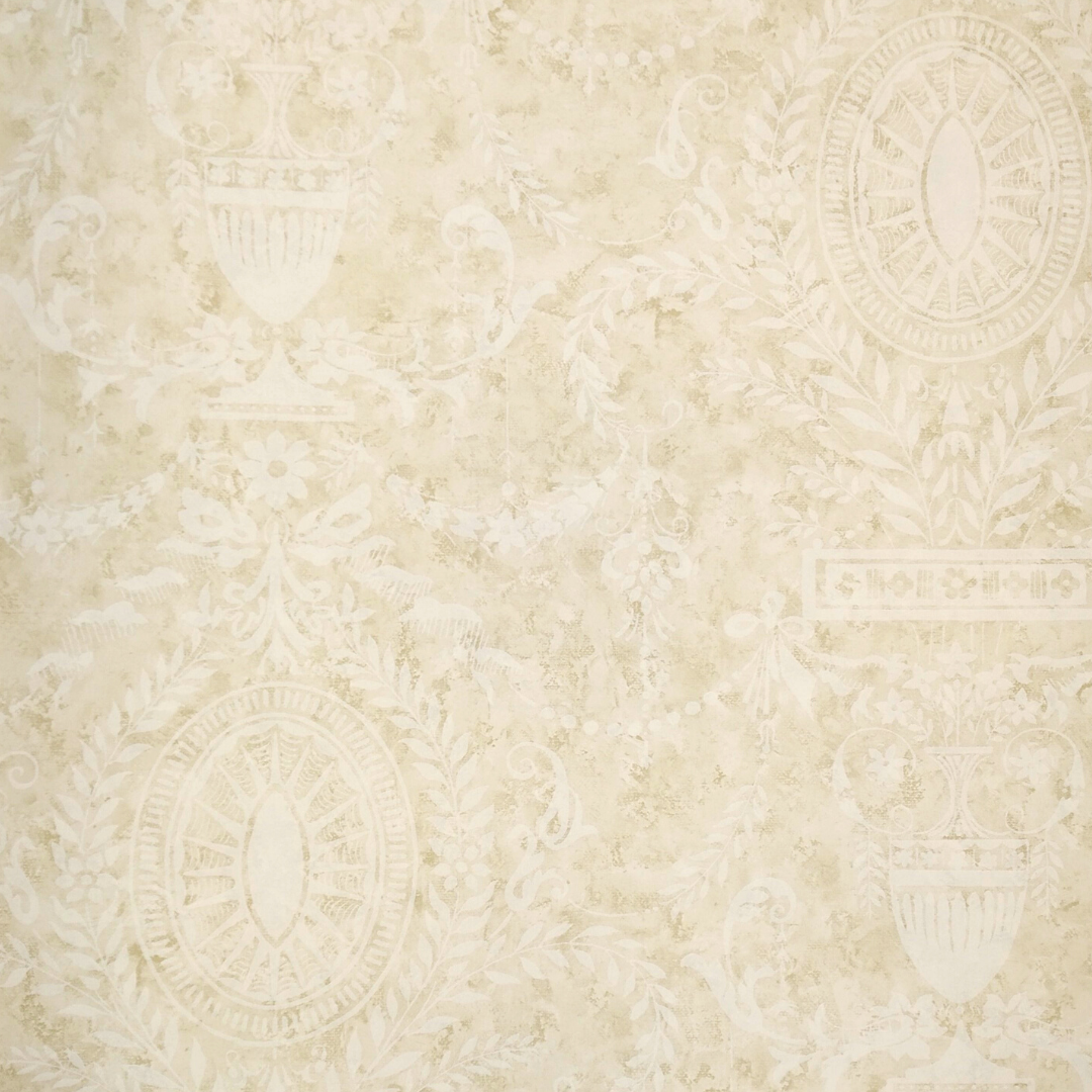 American Classic Beige Contemporary Moire Wallpaper 330844