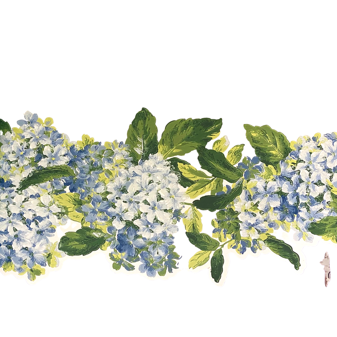 Lavender Dream Faded Blue Floral Design Wallpaper 322302
