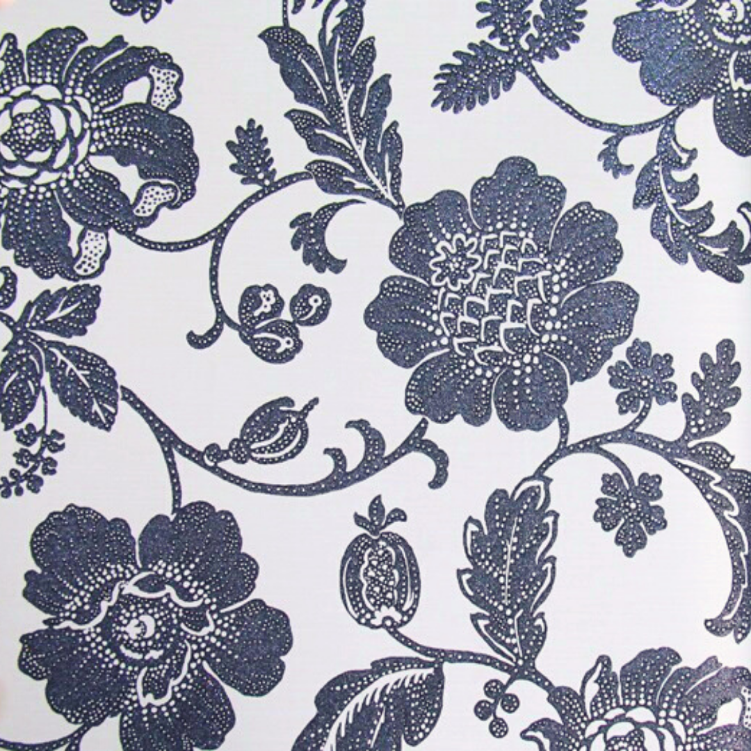 Lyndhurst Dark Grey Floral Design Wallpaper 331952