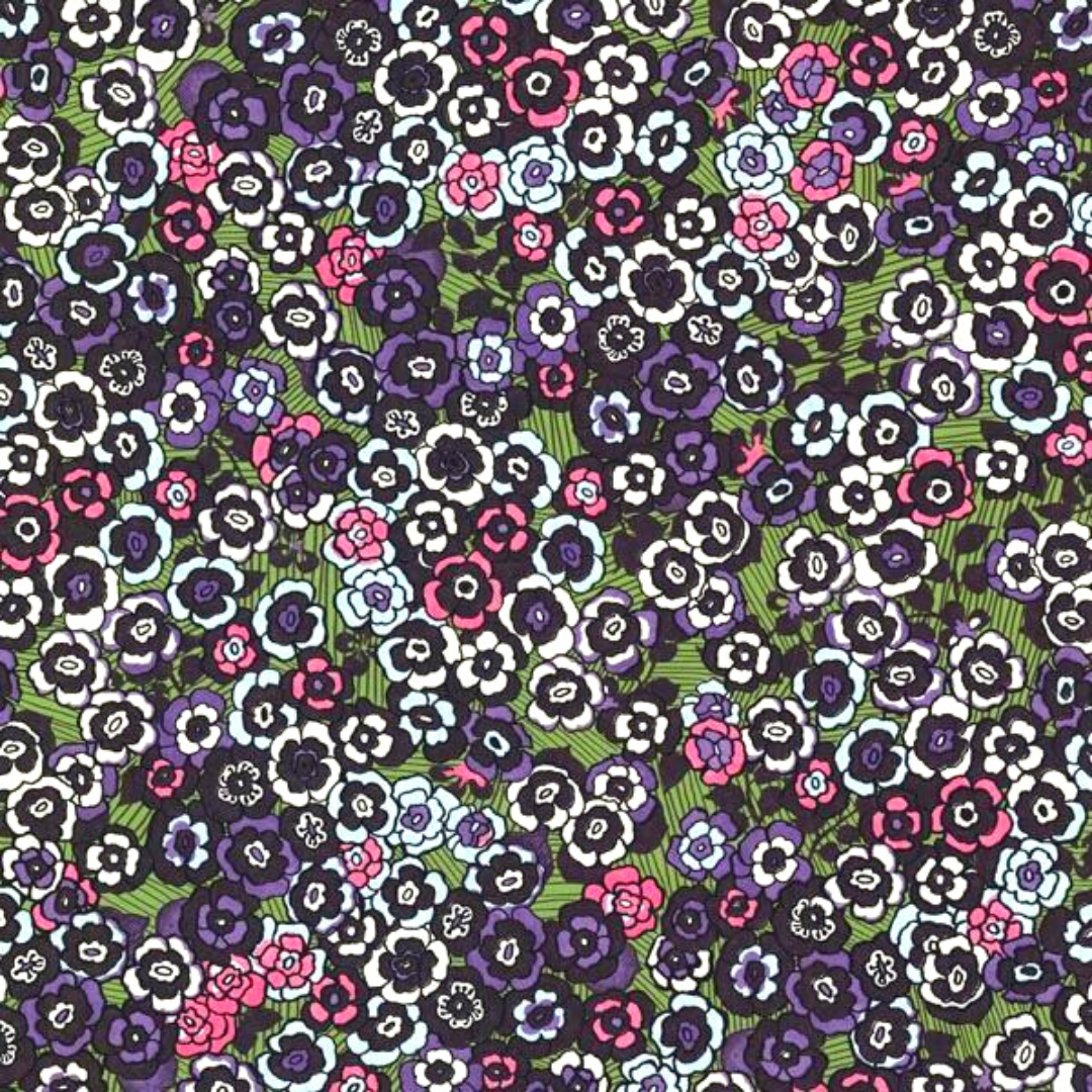 Raval Purple,Green & White Floral Design Wallpaper 341500