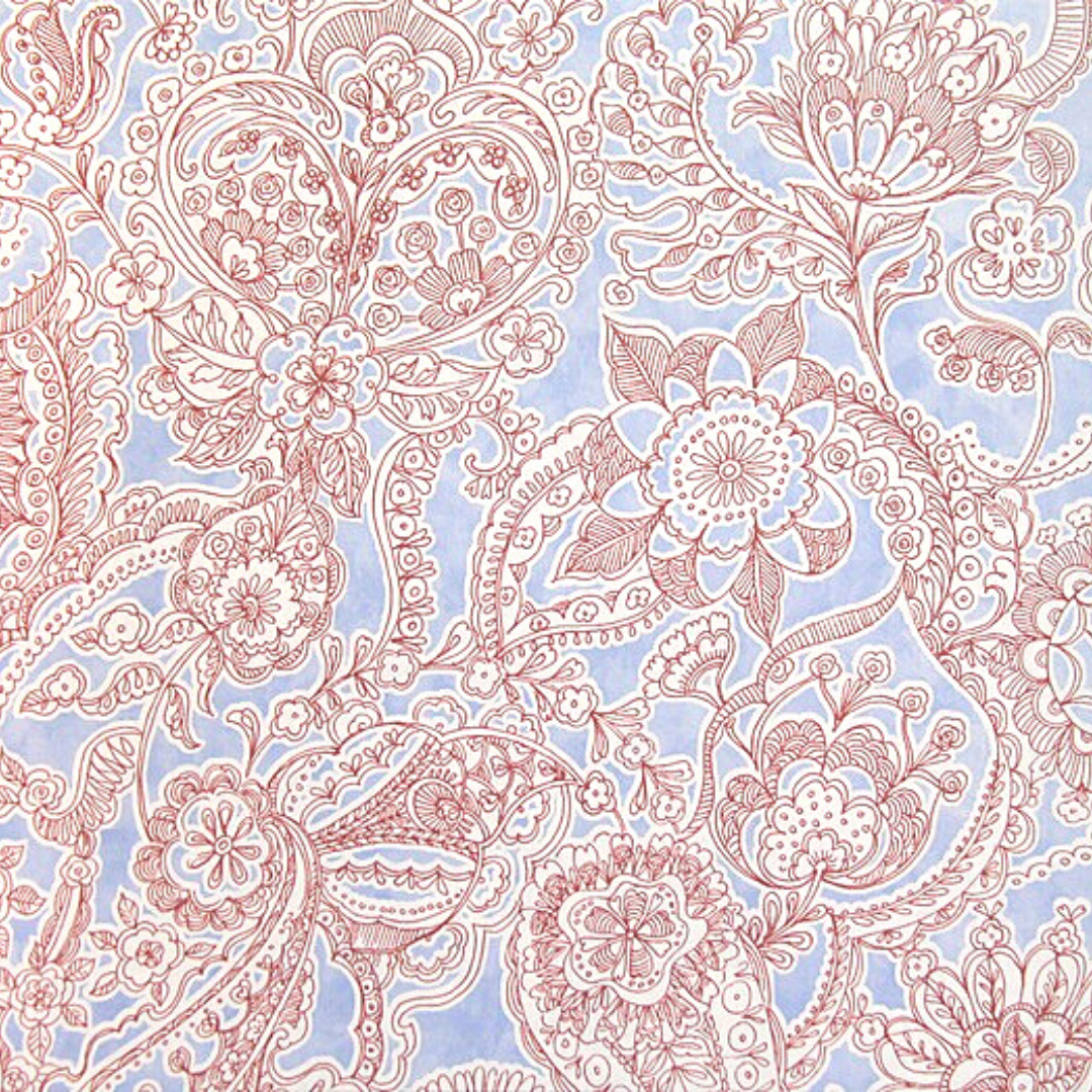 Raval Turquoise Sketched Floral Design Wallpaper 341526