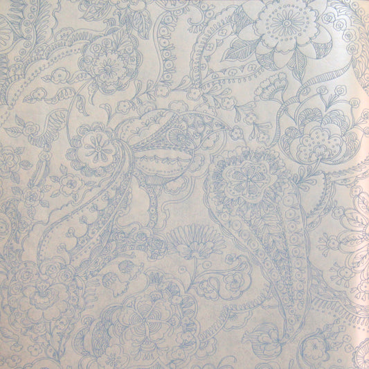 Raval Sky Blue Floral Design Wallpaper 341529