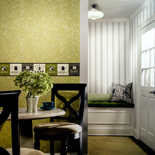 American Classic Beige Smudged Floral Swirls Wallpaper 330811