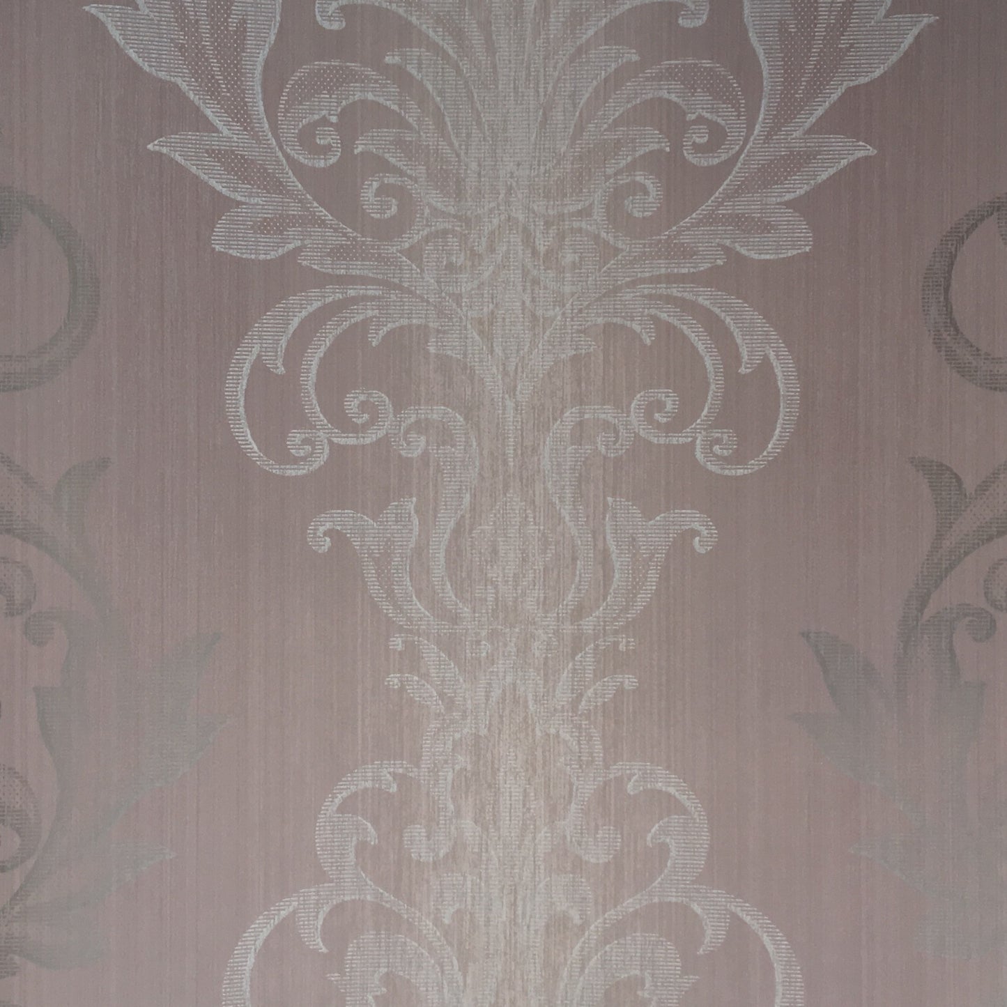 American Archive Gray Modern Damask Wallpaper 331794