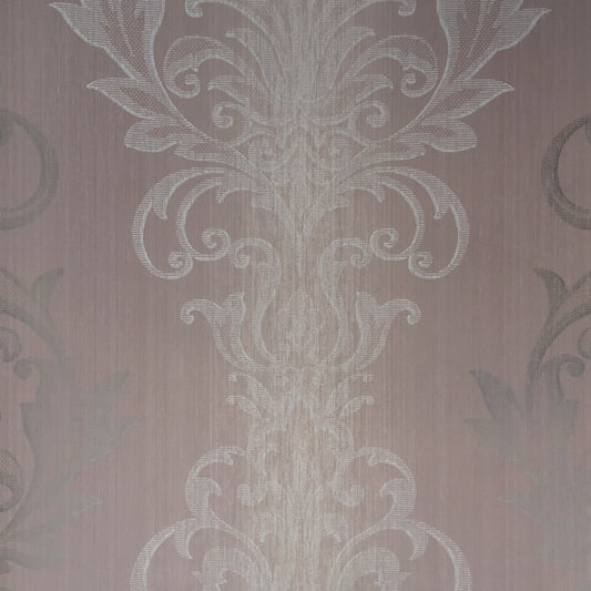 American Archive Gray Modern Damask Wallpaper 331794