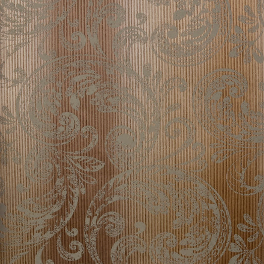 American Archive Bronze Western Flocked Wallpaper 331739