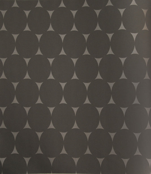 Gracia Ash Gray Oval Mod Wallpaper 301255