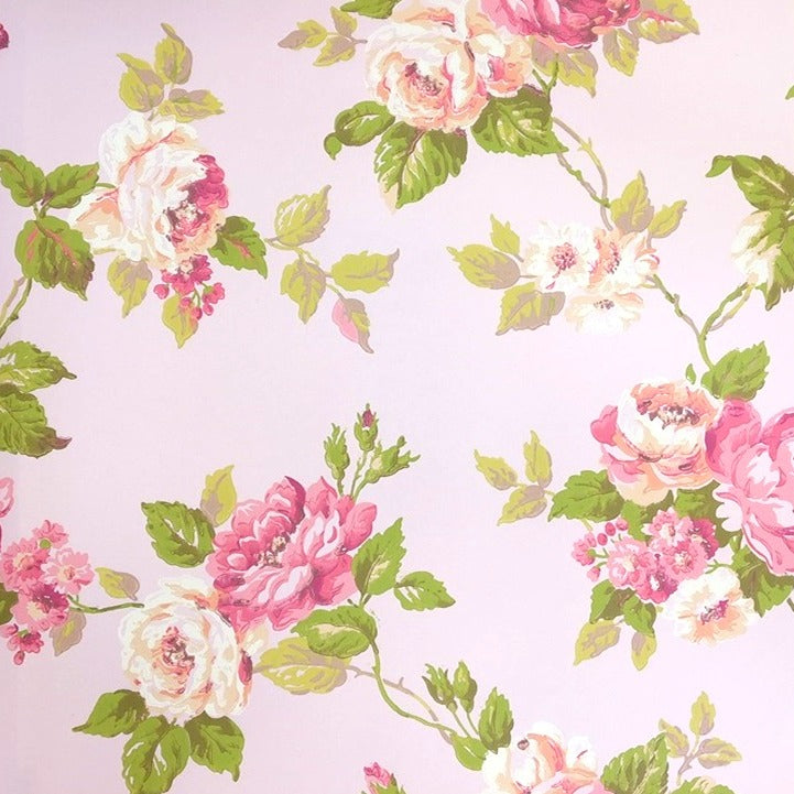 Lavender Dream Peach Floral Design Wallpaper 322385