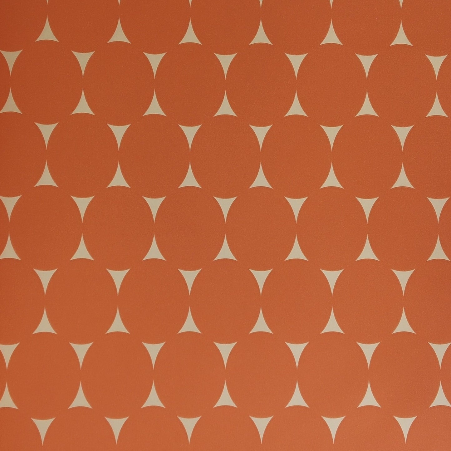 Gracia Rusty Orange Oval Mod Wallpaper 301251