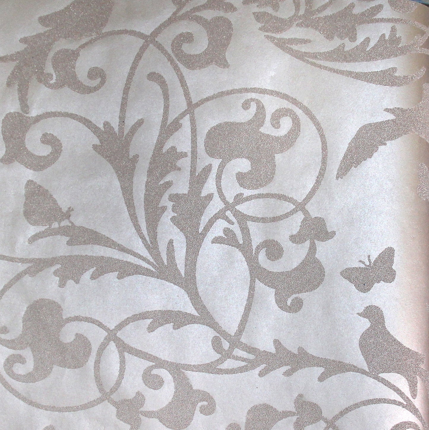 Gracia Sparkling Silver Nature Wallpaper 301212
